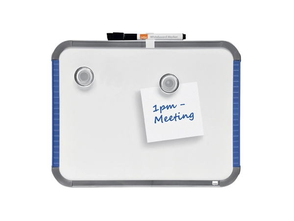 Een Whiteboard Nobo Slim Line 22x28cm wit koop je bij VHK Kantoorartikelen