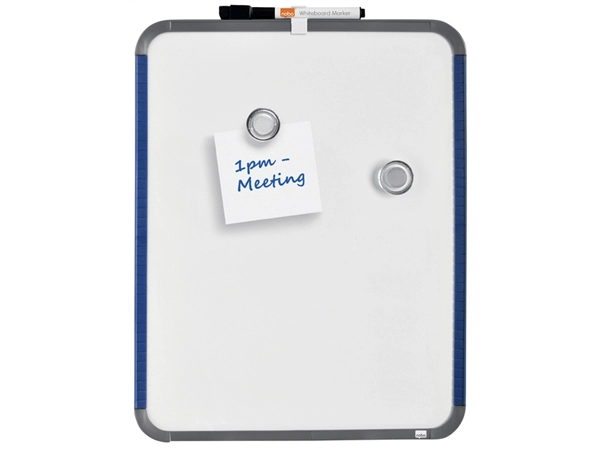 Een Whiteboard Nobo Slim Line 28x36cm wit koop je bij VHK Kantoorartikelen