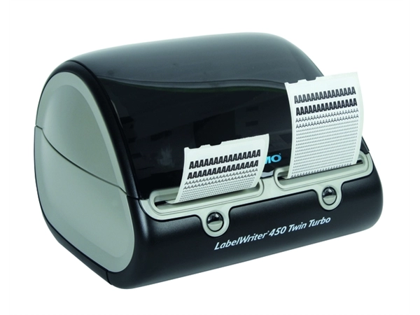 Een Labelprinter Dymo LabelWriter 450 Twin Turbo desktop zwart koop je bij VHK Kantoorartikelen