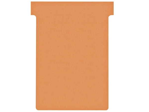 Een Planbord T-kaart Nobo nr 3 80mm oranje 100 stuks koop je bij Continu Kantoor