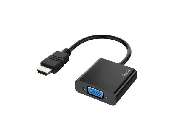 Een Adapter Hama HDMI-VGA zwart koop je bij VHK Kantoorartikelen