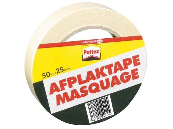 Een Afplaktape Pattex 25mmx50m creme koop je bij VHK Kantoorartikelen