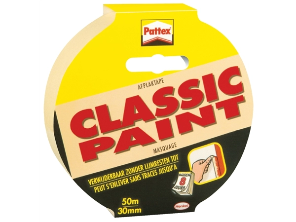 Een Afplaktape Pattex Classic 30mmx50m creme koop je bij Hoekmankantoorartikelen.nl