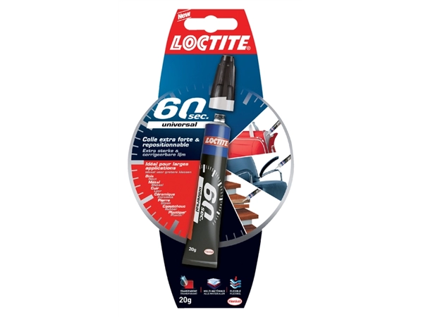 Een Alleslijm Loctite 60 seconden tube 20 gram koop je bij Hoekmankantoorartikelen.nl