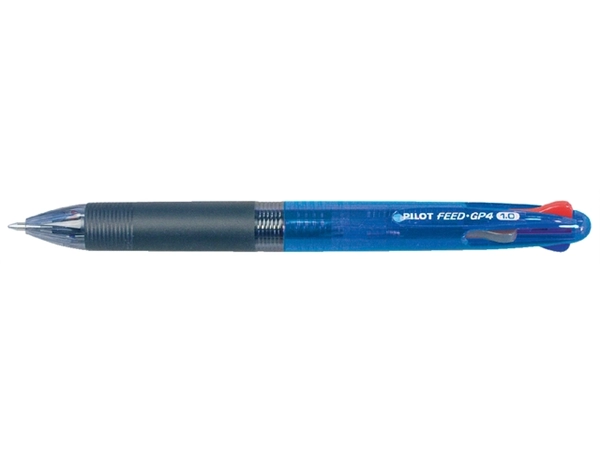 Een Balpen PILOT Begreen 4kleuren Feed GP4 medium blauw koop je bij VHK Kantoorartikelen