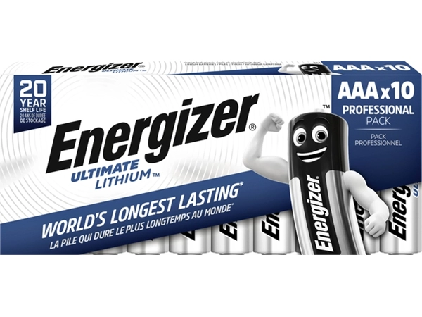 Een Batterij Energizer Ultimate Lithium 10xAAA koop je bij VHK Kantoorartikelen