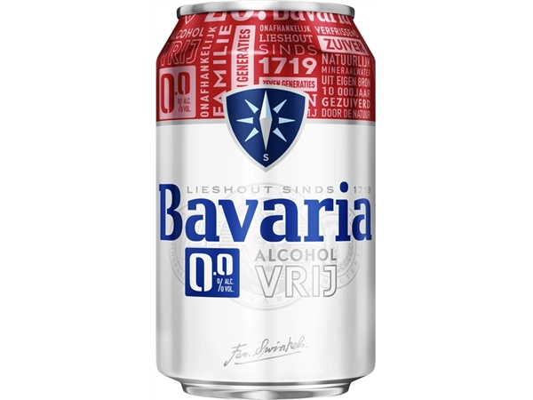 Een Bier Bavaria 0.0% blik 330ml koop je bij VHK Kantoorartikelen