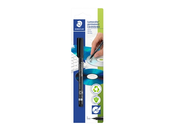 Een Cd marker Staedtler zwart 0.4mm koop je bij VHK Kantoorartikelen