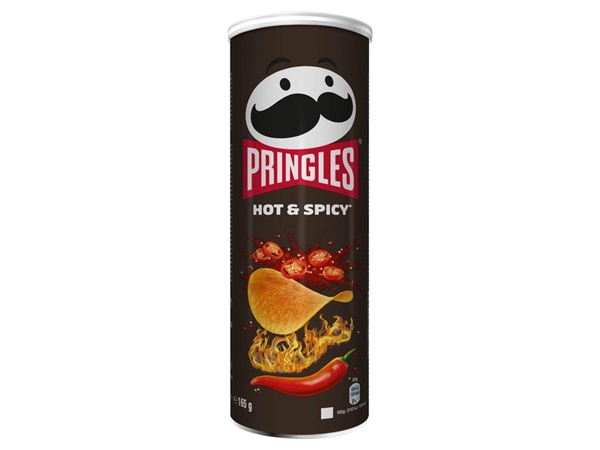 Een Chips Pringles hot spicy 165gr koop je bij VHK Kantoorartikelen