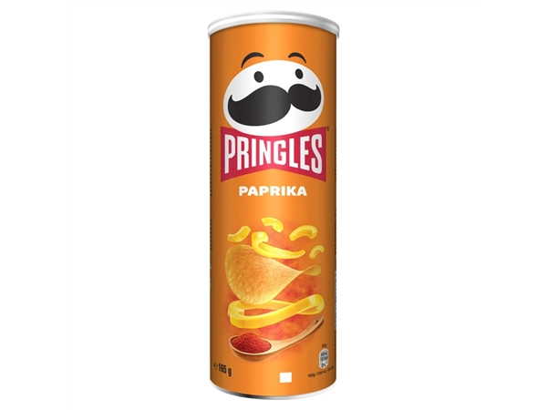 Een Chips Pringles paprika 165gr koop je bij VHK Kantoorartikelen