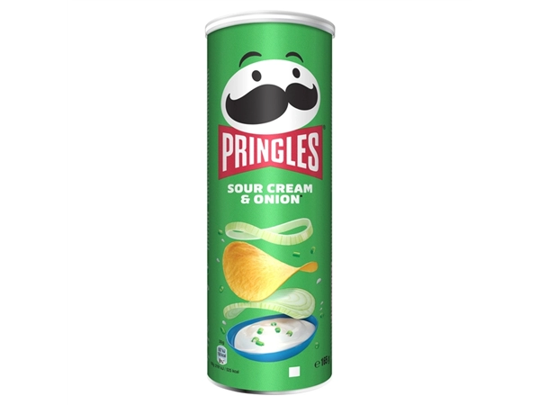 Een Chips Pringles sour cream onion 165gr koop je bij VHK Kantoorartikelen