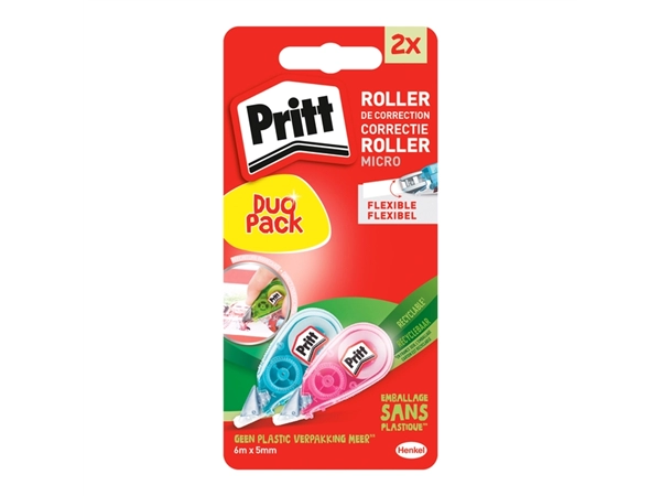 Een Correctieroller Pritt Micro Flex 5mmx6m blister 2e halve prijs koop je bij Hoekmankantoorartikelen.nl