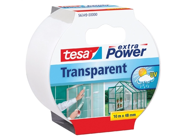 Een Duct tape tesa® extra Power Universal 10mx48mm transparant koop je bij VHK Kantoorartikelen