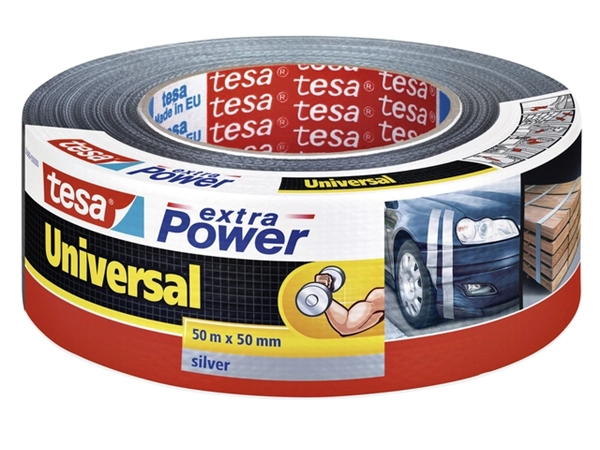 Een Duct tape tesa® extra Power Universal 50mx50mm grijs koop je bij VHK Kantoorartikelen