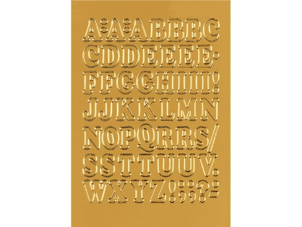 Een Etiket HERMA 4183 12mm letters A-Z goudfolie 50stuks koop je bij Hoekmankantoorartikelen.nl