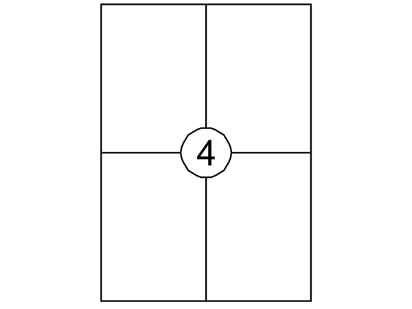 Een Etiket Quantore 105X148mm 60 stuks koop je bij VHK Kantoorartikelen