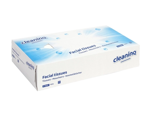 Een Facial tissues Cleaninq 2-laags 100stuks koop je bij VHK Kantoorartikelen