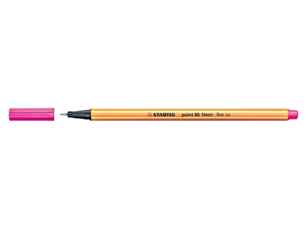 Een Fineliner STABILO point 88/056 fijn neon roze koop je bij VHK Kantoorartikelen