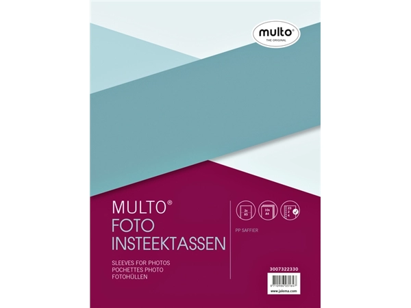 Een Fototas Multo A4 23-gaats 2-vaks 148x210 PP mat 10 stuks koop je bij VHK Kantoorartikelen