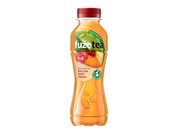 Een Frisdrank Fuzetea peach hibiscus petfles 400ml koop je bij VHK Kantoorartikelen