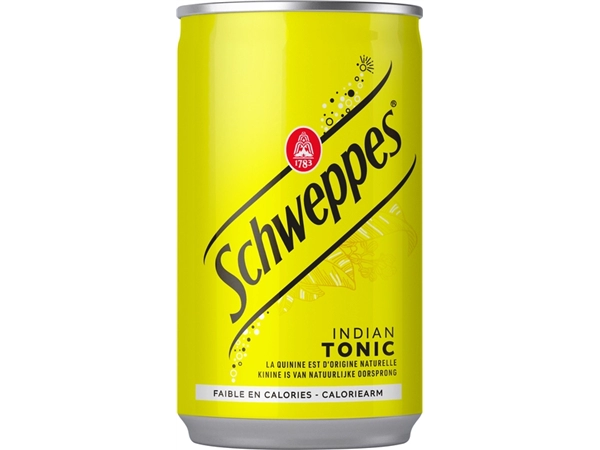 Een Frisdrank Schweppes tonic blik 150ml koop je bij Sysdicom BV