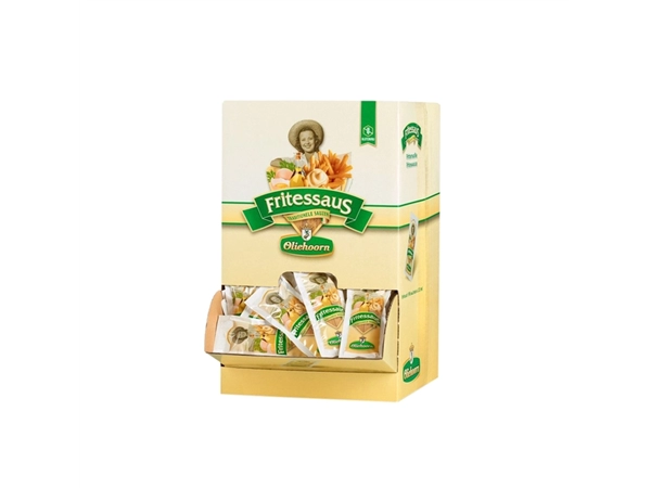 Een Fritessaus Oliehoorn 35% glutenvrij sachet 198x20ml koop je bij VHK Kantoorartikelen