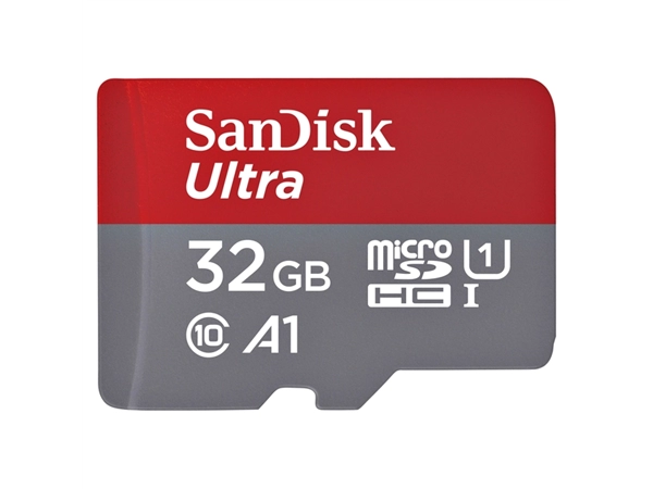 Een Geheugenkaart Sandisk MicroSDHC Ultra Android 32GB 120MB/s Class 10 A1 koop je bij VHK Kantoorartikelen