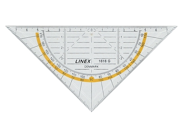 Een Geodriehoek Linex 1616G koop je bij VHK Kantoorartikelen