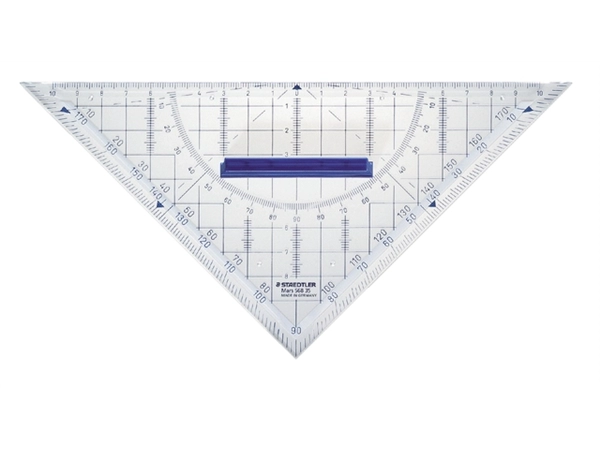 Een Geodriehoek Staedtler 568 220mm transparant koop je bij VHK Kantoorartikelen