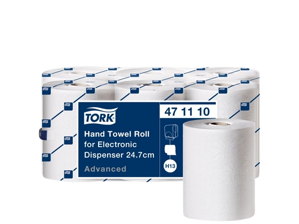 Een Handdoekrol Tork H13 advanced voor sensorsystemen 2-laags 143m wit 471110 koop je bij VHK Kantoorartikelen