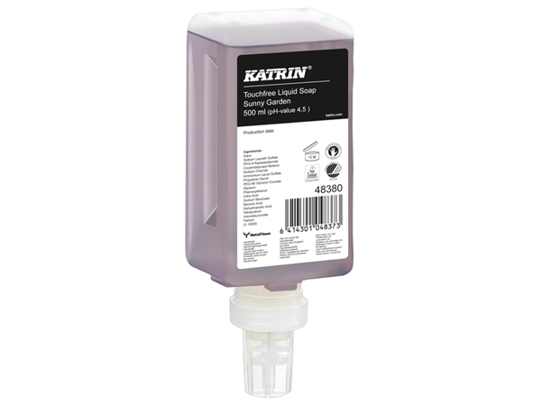 Een Handzeep Katrin Touchfree Sunny Garden 500ml 48380 koop je bij VHK Kantoorartikelen