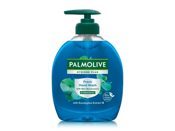 Een Handzeep Palmolive Hygiene Plus fresh met pomp 300ml koop je bij VHK Kantoorartikelen