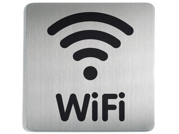 Een Infobord pictogram Durable 4786 vierkant wifi 150mm koop je bij VHK Kantoorartikelen