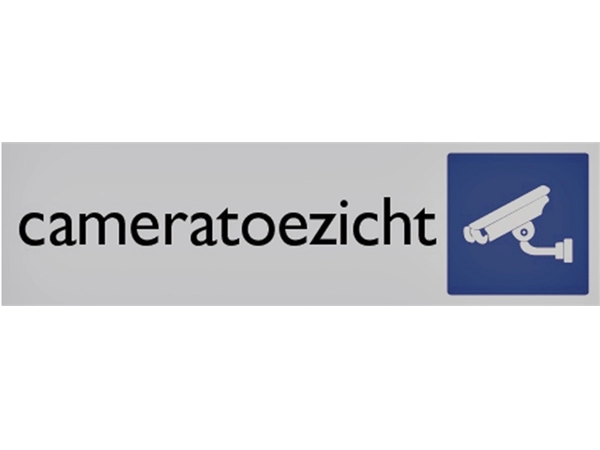 Een Infobord pictogram cameratoezicht 165x44mm koop je bij VHK Kantoorartikelen