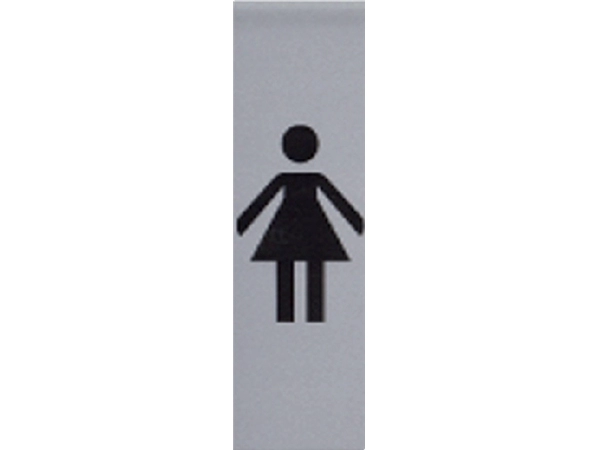 Een Infobord pictogram dame 165x44mm koop je bij VHK Kantoorartikelen