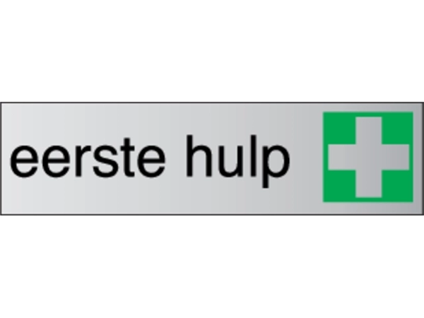 Een Infobord pictogram eerste hulp 165x44mm koop je bij VHK Kantoorartikelen