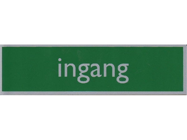 Een Infobord pictogram ingang 165x44mm koop je bij VHK Kantoorartikelen