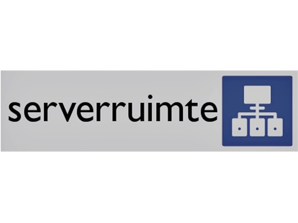 Een Infobord pictogram serverruimte 165x44mm koop je bij VHK Kantoorartikelen