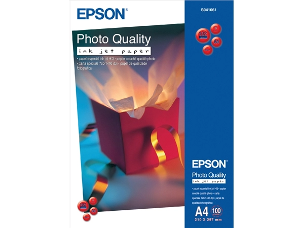 Een Inkjetpapier Epson S041061 A4 mat 102gr 100vel 100 vel koop je bij Hoekmankantoorartikelen.nl