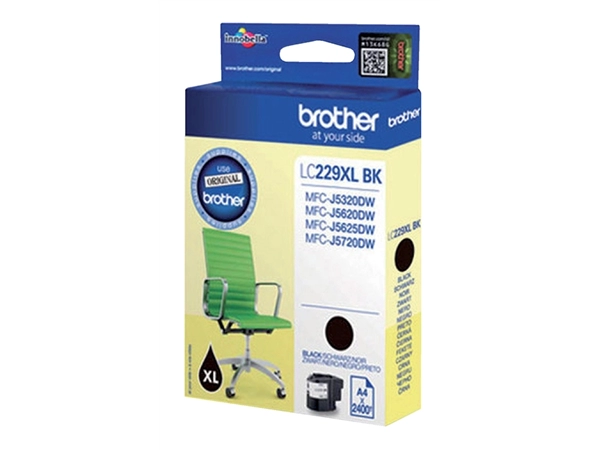 Een Inktcartridge Brother LC-229XLBK zwart koop je bij VHK Kantoorartikelen