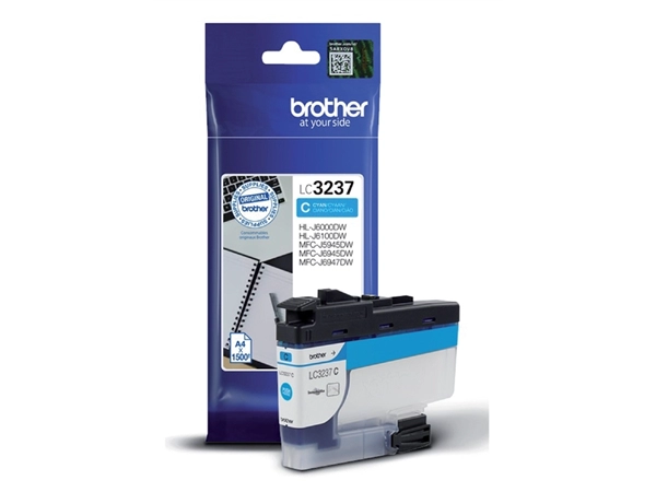 Een Inktcartridge Brother LC-3237C blauw koop je bij VHK Kantoorartikelen