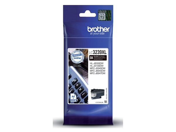 Een Inktcartridge Brother LC-3239XLBK zwart koop je bij VHK Kantoorartikelen