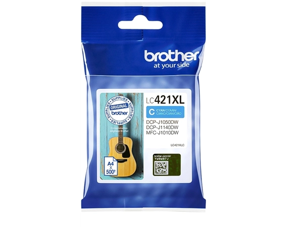 Een Inktcartridge Brother LC-421XLC blauw koop je bij Hoekmankantoorartikelen.nl