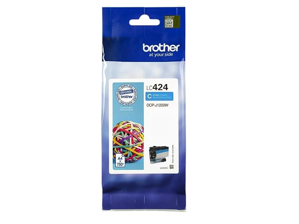 Een Inktcartridge Brother LC-424C blauw koop je bij Hoekmankantoorartikelen.nl