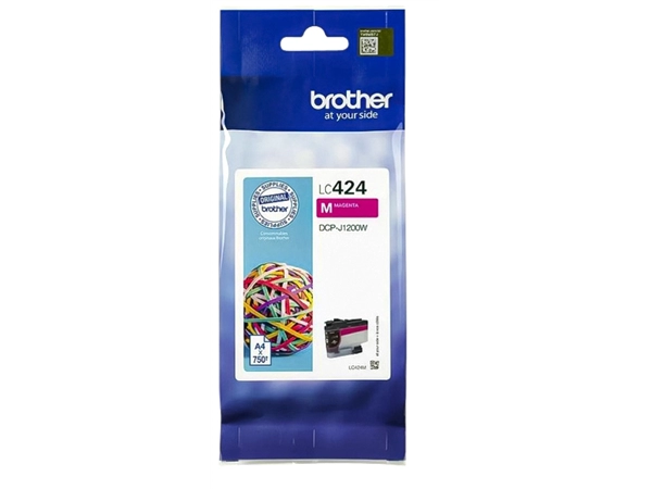 Een Inktcartridge Brother LC-424M rood koop je bij Hoekmankantoorartikelen.nl