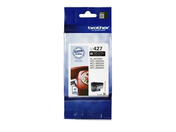 Een Inktcartridge Brother LC-427BK zwart koop je bij VHK Kantoorartikelen