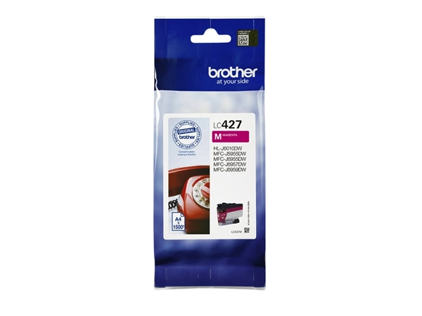 Een Inktcartridge Brother LC-427M rood koop je bij VHK Kantoorartikelen