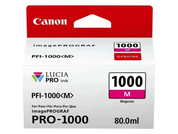 Een Inktcartridge Canon PFI-1000 rood koop je bij VHK Kantoorartikelen