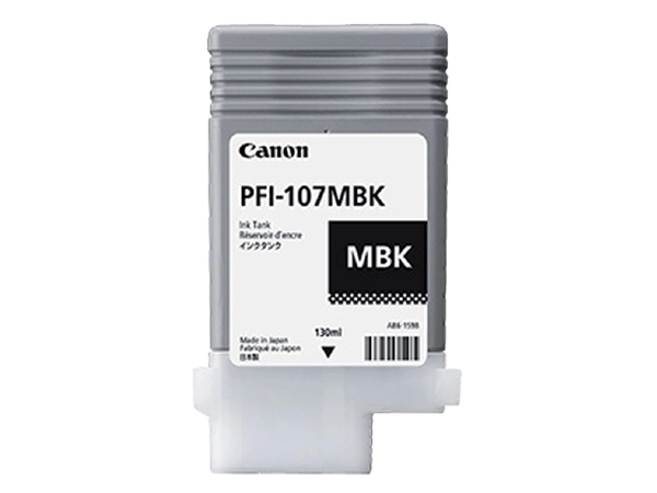 Een Inktcartridge Canon PFI-107 mat zwart koop je bij VHK Kantoorartikelen