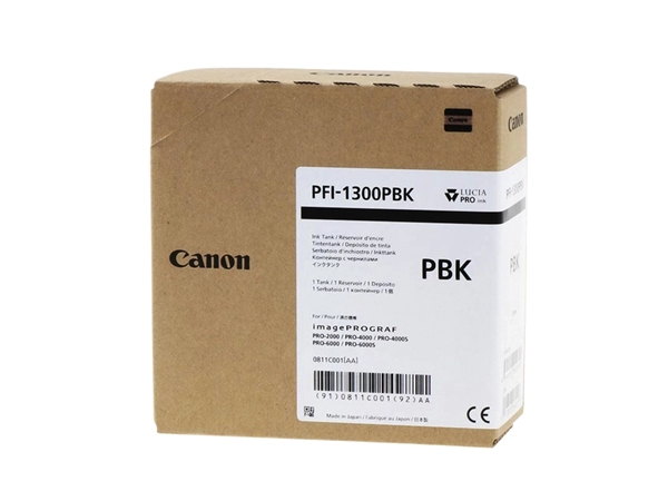 Een Inktcartridge Canon PFI-1300 foto zwart koop je bij VHK Kantoorartikelen